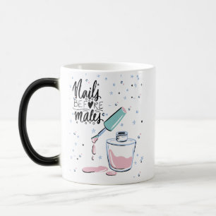TAZA MÁGICA DISEÑO DE CITA DE NAILS