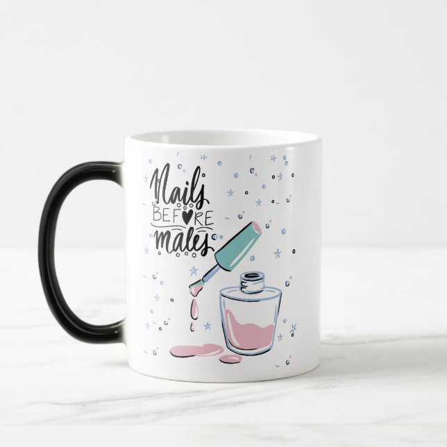 TAZA MÁGICA DISEÑO DE CITA DE NAILS (Izquierda)