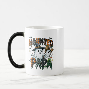 Taza Mágica Diseño de fantasma de Halloween de Papá Embrujado