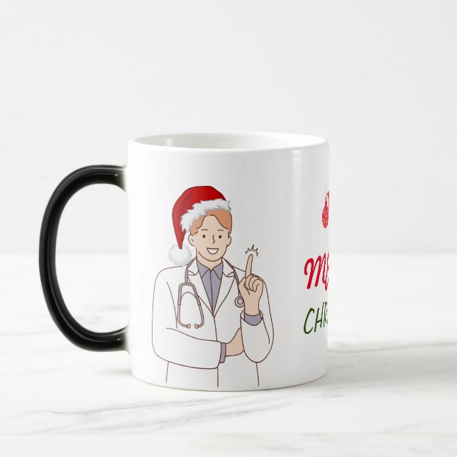 Taza Mágica Diseño de feriado navideño de agradecimiento para  (Izquierda)