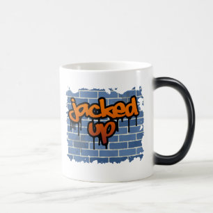 Taza Mágica diseño de grafiti elevado