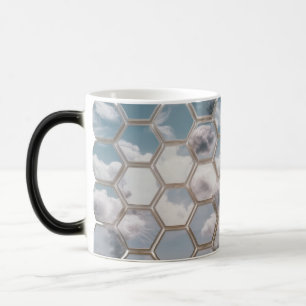 Taza Mágica Diseño de Hexágono en Nube Dreamy - Mug Morphing e