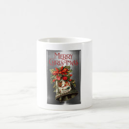 Taza Mágica Diseño de la Campana de Navidad Feliz Navidad Vint