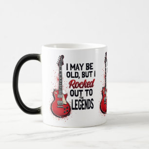 Taza Mágica Diseño de nostalgia musical de guitarra de rock cl