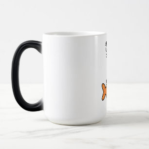 Taza Mágica Diseño de Pareja de Pescado Cuaderno de Tu y Yo