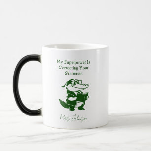 Taza Mágica Diseño de profesor de inglés divertido superpoder