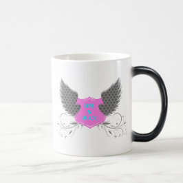 Taza Mágica Diseño de Wings de Peace Love Angel
