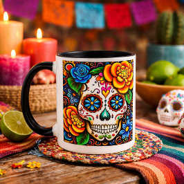 Taza Mágica Diseño del cráneo de azúcar