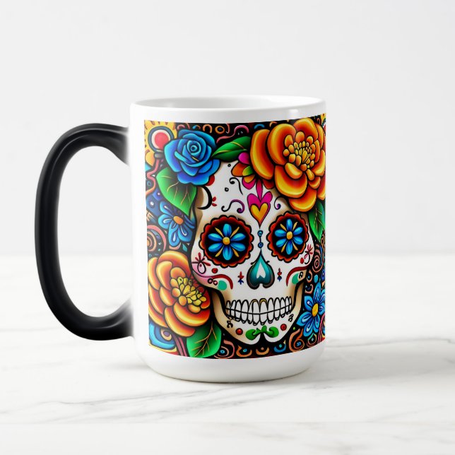 Taza Mágica Diseño del cráneo de azúcar (Izquierda)