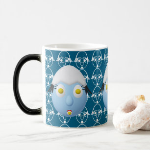 Taza Mágica Diseño divertido del personaje de huevo RG y RA