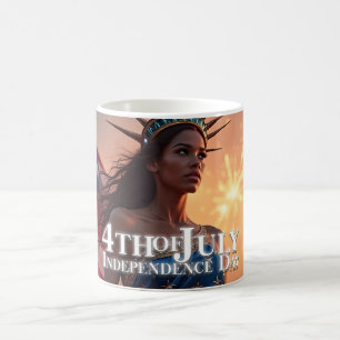 Taza Mágica Diseño espléndido del 4 de julio - Fuegos artifici
