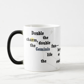 Taza Mágica Diseño inspirador y divertido de Gemini para uso y