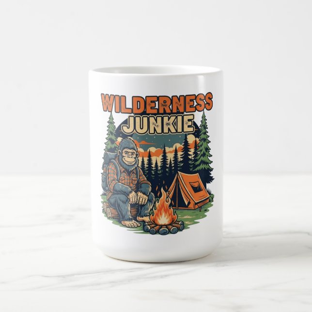 Taza Mágica Diseño retro bigfoot wilderkie (Centro)
