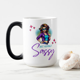 Taza Mágica Diva de neón descarada