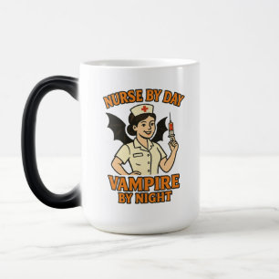 Taza Mágica Diversión de la enfermera Mug Halloween - Turno es