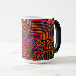 Taza Mágica Dragón Amigable Kuna Indian Mola