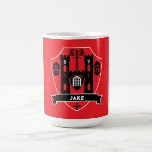 Taza Mágica Dragón Caballero Inglés Medieval