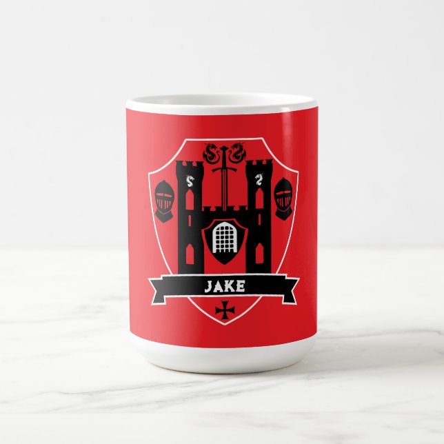 Taza Mágica Dragón Caballero Inglés Medieval (Centro)