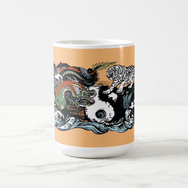 Taza Mágica Dragón chino contra tigre (Centro)