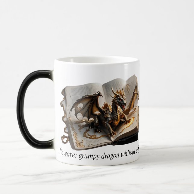 Taza Mágica "Dragon's Morning Brew" Magic Reveal Mug - Dual (Izquierda)
