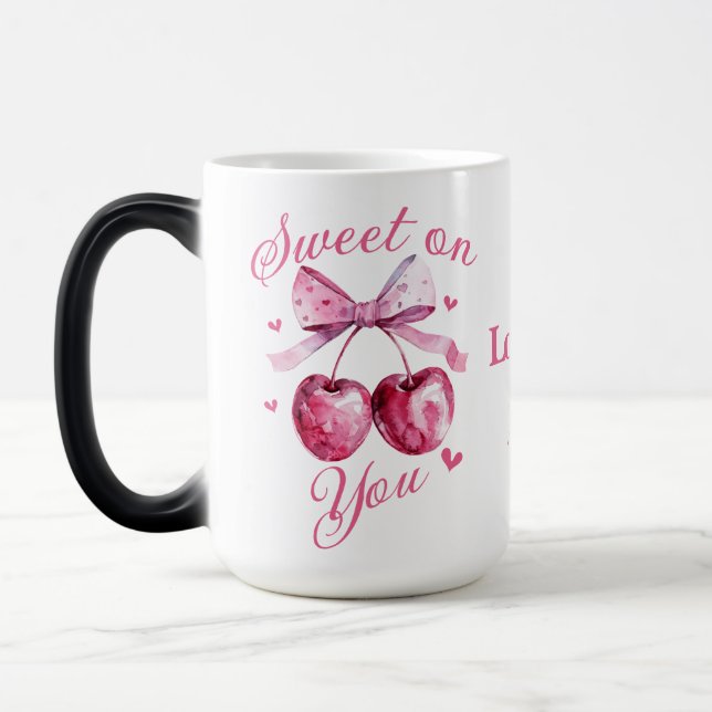 Taza Mágica Dulce el día de San Valentín personalizable (Izquierda)