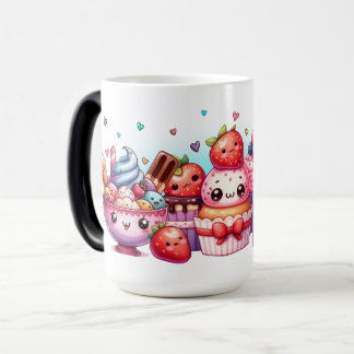 Taza Mágica Dulces de fresa de Kawaii y amigos del helado