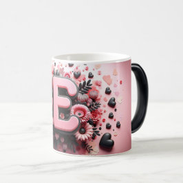 Taza Mágica E Valentine Alphabet 3D
