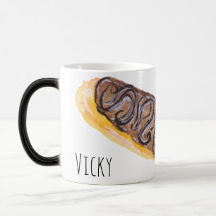 Taza Mágica Eclairs de Acuarela Donas Diversión Pintadas a Man