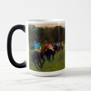 Taza Mágica Edgar Degas Caballos de carreras en Longchamp