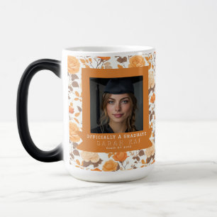 Taza Mágica Ejercicio de graduación con estampado de rosa clás