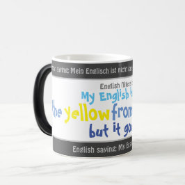Taza Mágica El amarillo del huevo - bobo tonto. Alemán!