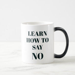 Taza Mágica El arte de decir no, el diseño