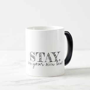 Taza Mágica El arte de la tipografía permanece en tu propio ca