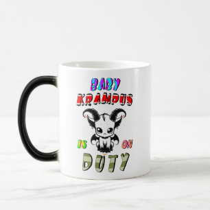 Taza Mágica El Bebé Krampus Está De Servicio