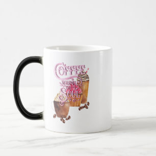Taza Mágica El Café Calienta La Mug Morphing Del Alma