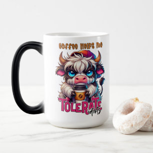 Taza Mágica El Café Me Ayuda a Tolerar a los Idiotas
