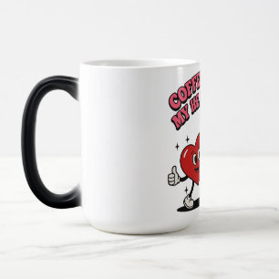 Taza Mágica El café me hace sonreír el corazón