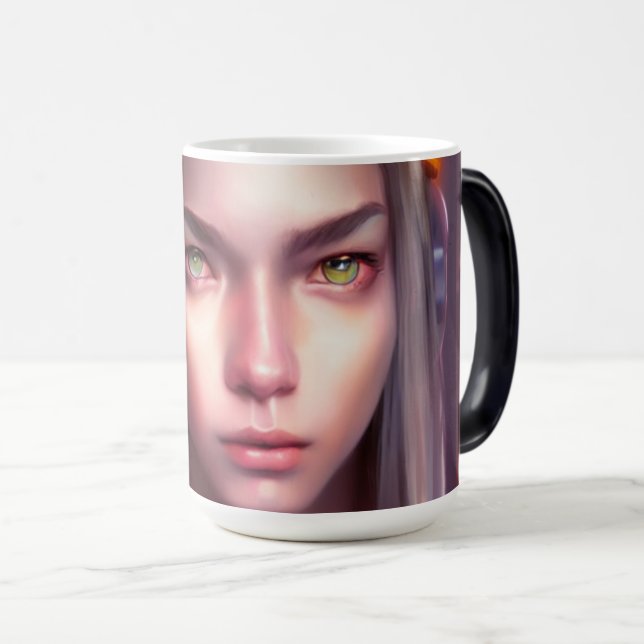 TAZA MÁGICA EL CHICA DE LOS OJOS VERDES (Anverso derecho)