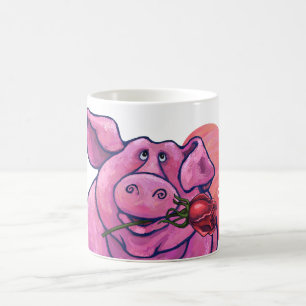 Taza Mágica El día de San Valentín de cerdo