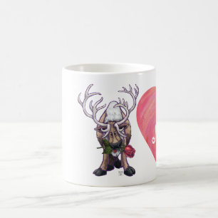 Taza Mágica El día de San Valentín de renos