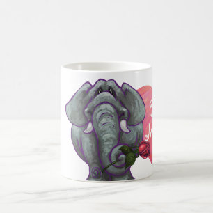 Taza Mágica El día de San Valentín del elefante