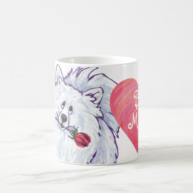 Taza Mágica El día de San Valentín Pomerania Blanca (Centro)