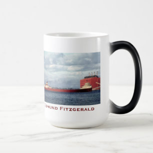 Taza Mágica El Edmund Fitzgerald con nombres de la tripulación