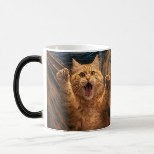 Taza Mágica El Gato Grita Arte de Parodia