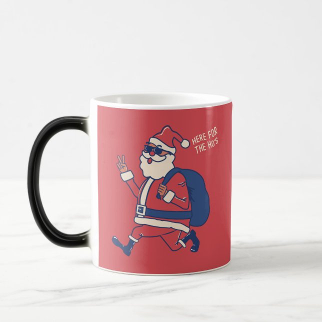 Taza Mágica El gracioso Papá Noel viene para los Navidades del (Izquierda)