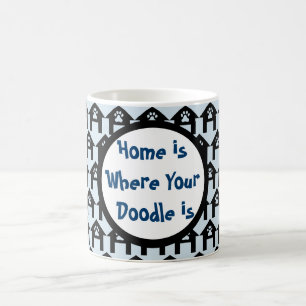 Taza Mágica El hogar es donde tu Doodle