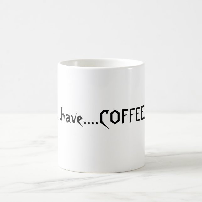 Taza Mágica El lema de Coffeelover (Centro)