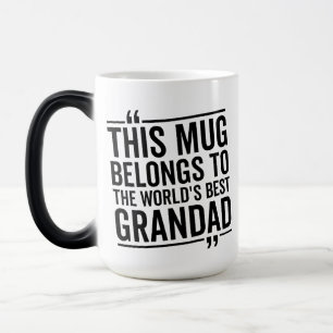 Taza Mágica El mejor abuelo del mundo genial, regalo de cumple
