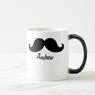 TAZA MÁGICA EL MEJOR BIGOTE NEGRO PERSONALIZADO