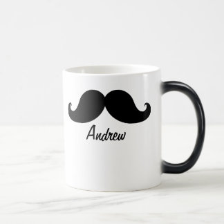 TAZA MÁGICA EL MEJOR BIGOTE NEGRO PERSONALIZADO